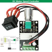 DC 6V 12V 24V 28V 3A PWM variklio greičio reguliatorius Reguliuojamas greitis nuolatinės srovės variklio vairuotojas į priekį ir atgal jungiklis
