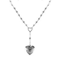 Romance Heart Shaped Locket Clavicle Chain Necklace with Delicate Locket Detail Stylish Alloy Accessory 1