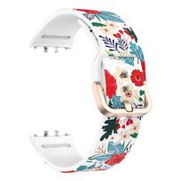 Spausdinta silikoninė laikrodžio apyrankė, skirta Samsung Galaxy Fit 3/Fit3 SM-R390 Smatch laikrodžiui, Pakeičiama laikrodžio apyrankė Apyrankė Laikrodžio apyrankės For Galaxy Fit 3