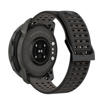 22 mm silikoninė apyrankė Suunto 5 9 Peak Pro/RACE S/Run/Ocean 1 laikrodžiams:1 Oficialus laikrodžio dirželis Suunto Vertical 2 Juosta Apyrankė 22mm juoda pilka spalva