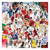 50 vnt. Cristiano Ronaldo Futbolo Grafiti Lipdukai paspirtukams ir telefonams, Vandeniui atsparūs „Pasidaryk pats“ lipdukai