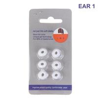 6 vnt. silikoninių ausų antgalių, pakaitiniai ausų kištukai, skirti Nothing Ear Bluetooth ausinėms, TWS antgaliai, ausinės, ausų kištukai, minkšti ir elastingi as the picture white