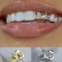 Valentino širdelės Grillz: Hip Hop Dantų Papuošalai, Drąsi Dovana Porai & Lengvo Prabangos Aksesuaras &Romantiškas Kraštas Dovana &Hip Hop Mados Grillz &Dovana one-size auksas