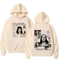 Retro Pullover Hoody Singer Lana Del Rey Music Album Fashion Sweatshirt Men Women Hip Hop Hoodie Fleece Streetwear S