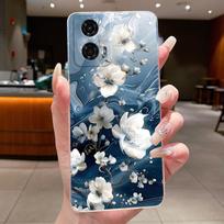 Skirta Motorola Moto G24 Power Dėklas Madingas Drugeliai Gėlės Minkštas Skaidrus Silikoninis Telefono Dėklas Skirta MotoG24 XT2423-1 G24Power Dangtelis Motorola Moto G24 Power