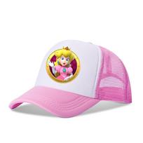 Super Mario Brolių Animacinis Kvėpuojantis Kepuraitė nuo Saulės Vaikams, Puikiai Tinka Visais Metų Laikais Pink
