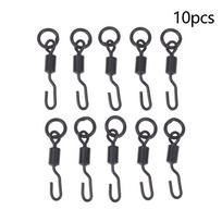 10/20 vnt. Karpių žvejybos suktukai su karabinu ir tvirtu žiedu, greito keitimo suktukai kabliukams, aksesuarai karpių sistemoms, mikro suktukas kabliukui 10Pcs
