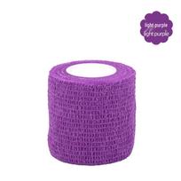 Savaime limpančios elastinės letenos tvarstis šunims – neaustinis lauko apsauginis juostelė 2.5cm x 4.5m violetinė