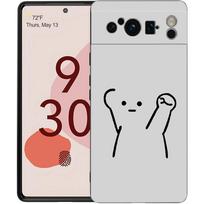 Cute Matchstick Men Couple Phone Case For Google Pixel 10A 10 9 8 7 6 Pro XL 9A 8A 6A 7A 5G Soft Shockproof TPU Black Cover For Google Pixel 6