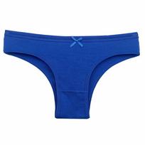 MOONFLAME Women's Sexy Low-Rise Cotton Thong Underwear Medium karališkos mėlynos spalvos