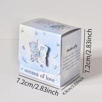 Exquisite 3D Butterfly Rose Gift Box - Cute Candy Box for Birthdays and Special Occasions 7.2*7.2*4.9cm