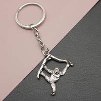 Xiyin Hot Selling Simple Gorilla Keychain Pendant sidabras