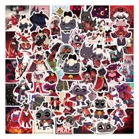 120 Cult of the Lamb Cartoon Game Graffiti Stickers: Waterproof DIY Journal Set