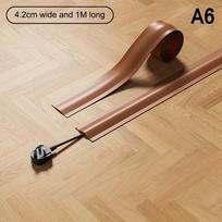 4.2/5.5M PVC laido dangalas Grindims Laido dangalas grindims Minkštas grindų laido dangalas Laido paslėpimas Grindų laido tvarkymas Kabelių apsauga brown