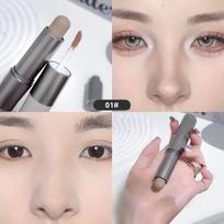 Moisturizing Matte Concealer Contour Stick Smooth Lasting 3D Nose Shadow Waterproof Face Highlight Brighten Contour Makeup gray