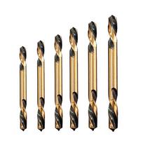 6pcs HSS Double-headed Twist-Auger Drill Bit 3mm/3.5mm/4mm/4.5mm/5mm/6mm For Metal Stainless Steel Iron Wood Drilling Drill Bits China Mainland