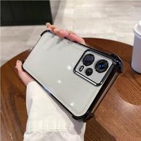 Case for Xiaomi Redmi Note 12 Pro 5G Electroplated Color Border Clear Phone Casing Cover Redmi Note 12 Pro 5G juoda