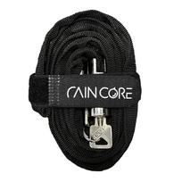 RAINCORE Lengvas dviračio užraktas Užraktas (2 raktai) Apsauga nuo vagysčių - 150cm 59 inches black