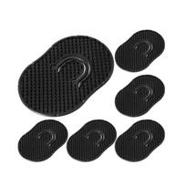 1Pcs Small Round Hair Brush Pocket Comb Hair Men Beard Mustache Palm Travel Scalp Massager Portable onesize