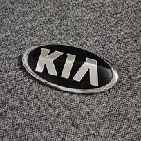 AABFT1 Car Front Hood Emblem Rear Trunk Badge Sticker for KIA sportage ceed sorento cerato optima picanto rio soul k3 k5 stonic fitting 115 x 58mm sidabras