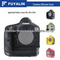 Silicone Protective Case for 1DX Mark II DSLR Camera Body raudona/juoda