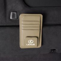 EZQZ3 Car Sun Visor Card Bag Storage Clip Glasses Storage Accessories For Lexus F SPORT LBX NX RX 350h 450h ES UX 300e GS GX IS LS LX smėlis