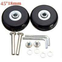 2/4x Suitcase Parts Axles Replacement Travel Luggage Suitcase Wheels Axles Repair Kit Dia.40mm/45mm/50mm/60mm black