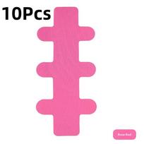 10Pcs Precut Tape For Achilles Tendon Breathable Athletic Tape For Ankle Support rožinė raudona spalva