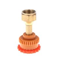 14 Teeth 7/16-22 Teeth Nozzle Sprayer Nozzle Plastic Cap Copper Rod Nozzle Garden Hose Quick Connect Water Spray Hose Fittings raudona