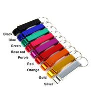 Raktų pakabukas alaus butelių atidarytuvo kišenė metalinis metalinis padalintas įrankis Keychain Bulk Kitchen Bar Tool mėlyna