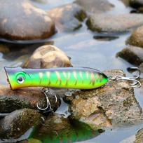 Topwater žvejybos masalas Dirbtinis masalas, skirtas ešerių žūklės reikmenims žalia