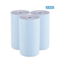 57x30 mm (2,17 * 1,18 colio) terminio spausdinimo popieriaus ritinys, skirtas Paperang nuotraukų spausdintuvui 3 Rolls mėlyna