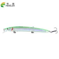 Hengjia 1vnt vobleris Minnow žvejybos masalas Bionic Bass skęstantis dirbtinis kieto plastiko žvejybos įrankis