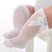Pėdkelnės Kūdikiui Mielos Lankelės Vaikams Aukštos Kojinės Vasaros Tinklelis Vaikams Kūdikių Mergaitėms Kvėpuojančios Kėlinės mažyliui S balta