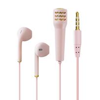 Nešiojamos laidinės HIFI ir BASS ausinės su mini HD mikrofonu, 3,5 mm sąsajos mikrofonu, skirtu Karaoke App Online klasės susitikimo tiesioginei transliacijai rožinė