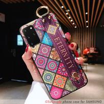 Dėklas, skirtas Samsung Galaxy S9 S10 S20 FE S21 ultra A52 A51 A31 A12 A72 A32 A20 A21s A50 A70 A71 Note 20 plus telefono laikiklio riešo dirželio dėklas For S21 Ultra ruda