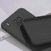 Minkštas skystas silikoninis telefono dėklas, skirtas HUAWEI HONOR 50 / 50 Lite 50Lite / 50 Pro kūdikio odą jaučiantis dangtelis Honor 50 Lite juoda