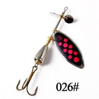 FTK 1 vnt./5 vnt./10 vnt. metalinis spiningo lazdelė, blizgučių šaukštas, 10 cm, 16,5 g suktukas, 10 spalvų žūklės kietas masalas, treble kabliukas, žvejybos priedai 008-1PCS black
