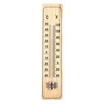 Temperatūros matuoklis Termometrai Pakabinamas ant sienos termometras Medžio spalva