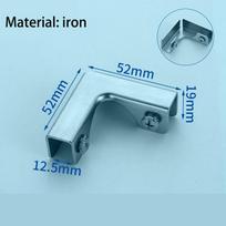 304 nerūdijančio plieno stiklo spaustuko jungiamosios detalės LT dešiniojo kampo jungiamosios detalės Tvirtinimo detalės Iron L【suit 6-10mm thick】