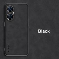 Avikailio PU odos telefono dėklas, skirtas Huawei Nova 11i 11 Pro silikono smūgiams atsparus buferio galinis dangtelis, skirtas Nova 11 10 SE buferio apvalkalui Nova 11 Pro juoda