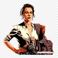 Abigail Roberts Rdr2 Nuoga Red Dead 2 Užlyginami Karščiu Termotransferiniai Spausdinimo Vinilo Lopai Lipdukas Drabužiams Pasidaryk pats Aplikacijos Skalbiami Lopai