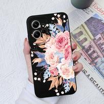 Gėlių dėklai, skirti Xiaomi Redmi Note 12 11 10 9 8 7 Pro Max Galinis dangtelis Mielas avokado minkštas silikoninis fotoaparato apsauginis telefono fondas Redmi Coques Redmi Note 12 Pro 4G oranžinė
