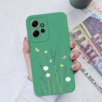 Gėlių dėklai, skirti Xiaomi Redmi Note 12 11 10 9 8 7 Pro Max Galinis dangtelis Mielas avokado minkštas silikoninis fotoaparato apsauginis telefono fondas Redmi Coques Redmi Note 11 4G gelsvai ruda