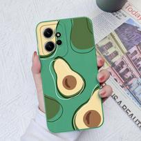 Gėlių dėklai, skirti Xiaomi Redmi Note 12 11 10 9 8 7 Pro Max Galinis dangtelis Mielas avokado minkštas silikoninis fotoaparato apsauginis telefono fondas Redmi Coques Redmi Note 11 Pro Max balta