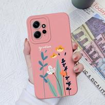 Gėlių dėklai, skirti Xiaomi Redmi Note 12 11 10 9 8 7 Pro Max Galinis dangtelis Mielas avokado minkštas silikoninis fotoaparato apsauginis telefono fondas Redmi Coques Redmi Note 12 4G pilka