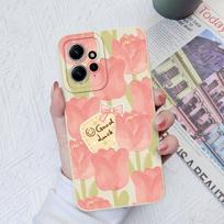 Gėlių dėklai, skirti Xiaomi Redmi Note 12 11 10 9 8 7 Pro Max Galinis dangtelis Mielas avokado minkštas silikoninis fotoaparato apsauginis telefono fondas Redmi Coques Redmi Note 10S 4G tamsiai mėlyna spalva