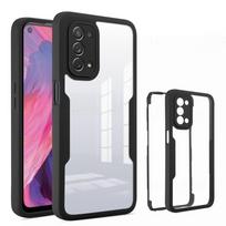 360 laipsnių apsaugantis smūgiams atsparus dėklas, skirtas Realme 8 9 Pro C21 C25Y C30 C33 OPPO A40 A96 A79 A16 A53 A54 A74 A94 5G Vivo V23 Y11S Y20S priekinis ir galinis dangtelis Vivo V23 5G juoda