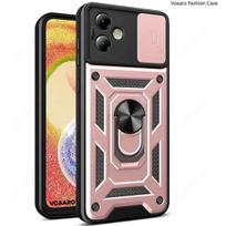 Skirtas Motorola Moto G14 4G G54 G84 5G slankiojančio objektyvo fotoaparato apsaugai, smūgiams atsparus šarvų dėklas, skirtas Moto Edge 40 Pro Neo 30 itin magnetinio žiedo laikiklio dangčiui for Moto Edge 30 rožinė
