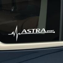 1 x Automobilio lipdukas Mados asmenybės angliškas lipdukas šoninio lango dekoratyvinis lipdukas EKG automobilio lipdukas Astra OPC trikampio lango lipdukas ASTRA